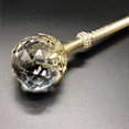 thumbnail image 2 of Wekity Clear Crystal Princess Scepter Fairy Cane Prop Staff for Costume Prom Wedding Gadget Accessory, Gold-0625, 2 of 5