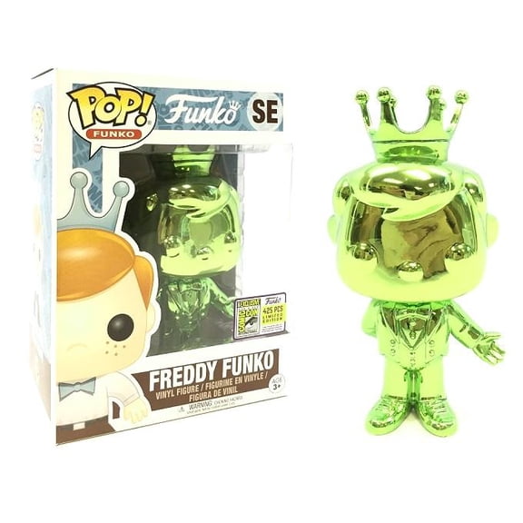 Funko Pop! Chrome Green Freddy Funko #SE LE 425 [2017 Funko Fundays]