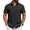Black, variant on COOFANDY Mens Button Down Short Sleeve Shirt Casual Summer Stretch Dress Shirts Wrinkle Free