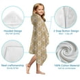 thumbnail image 7 of Golden Christmas Pattern Hooded Bath Towel，50"x30" for Ages 3 To 12 Kids, Quick Dry Lightweight Soft Microfiber Hood Beach Towel Cover Up for Kids, 7 of 7