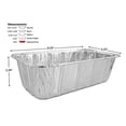 thumbnail image 2 of Pactogo Loaf Pans - Disposable Aluminum Foil 1 1/2 lb. Bread Tins 8.5" X 4.5" X 2.3" (Pack of 12), 2 of 6
