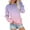 Pink1, variant on ManxiVoo Womens No Hood Pocket Sweatshirt Cozy Fall Winter Fashion Top with Front Pouch L Size Blue