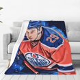 thumbnail image 1 of Connor McDavid 97 For Edmonton Oilers Fans Blanket Fleece Lightweight Throw Blanket For Home Bedroom Travel Throws Bedspread LS, 1 of 1