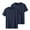 Navy, variant on Busydd 2PC T Shirts for Man Casual Solid Color Cotton T Shirts Comfortable Round Neck Short Sleeve Summer Tops Versatile Going Out Tops