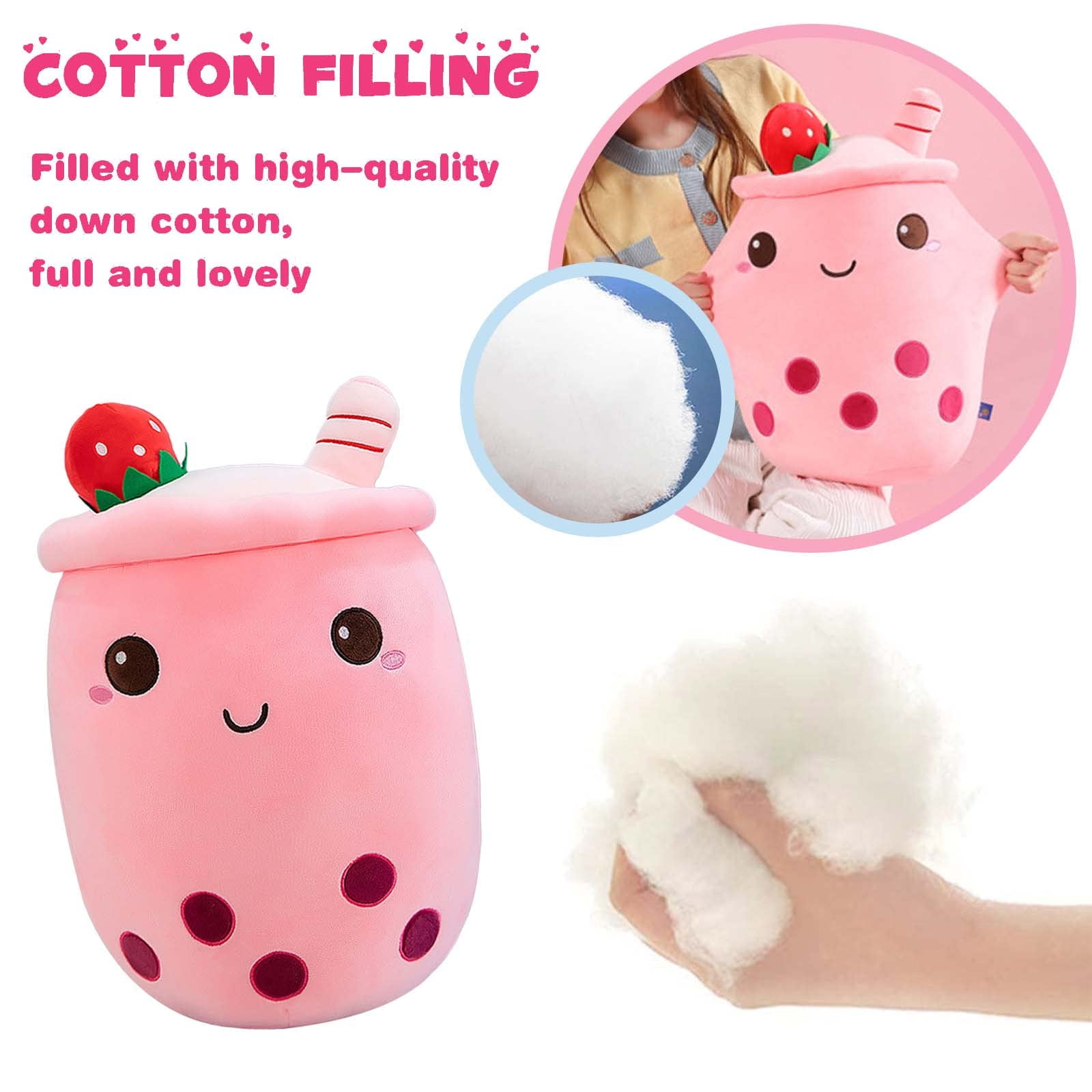 Kawaii Bubble Tea Plush Toy - Large Brown Boba Stuffed Pillow, 50cm, Cute Gift
