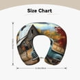 thumbnail image 5 of KLL Vintage Truck Farm Scene Pattern Memory Foam Cervical Neck Pillow Versatile U-Shaped Pillows for Home/Office/Camping/Travelling/Soft Washable Cover, 5 of 8