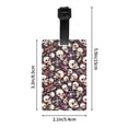 thumbnail image 4 of Luggage Tags for Suitcases, Guitar Skull record Leather Bag Luggage Tags ID Label Tags Privacy Protection Travel Bag Labels, 4 of 6
