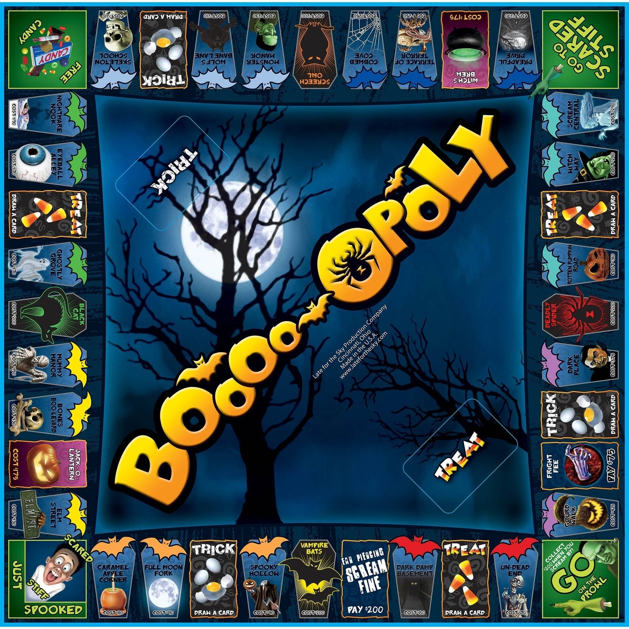 Late for the Sky Boo-Opoly Board Game