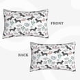 thumbnail image 4 of Fotbe Dachshund Dog Puppy Pillow Cases - Envelope Closure - Luxury, Extra Soft, Cooling Pillow Covers - Wrinkle, Fade, Stain Resistant-16"x24", 4 of 8