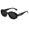 thumbnail image 1 of Gafas de sol SOJOS SJ2286 Retro Ovaladas Polarizadas Negras para Adultos, 1 of 5