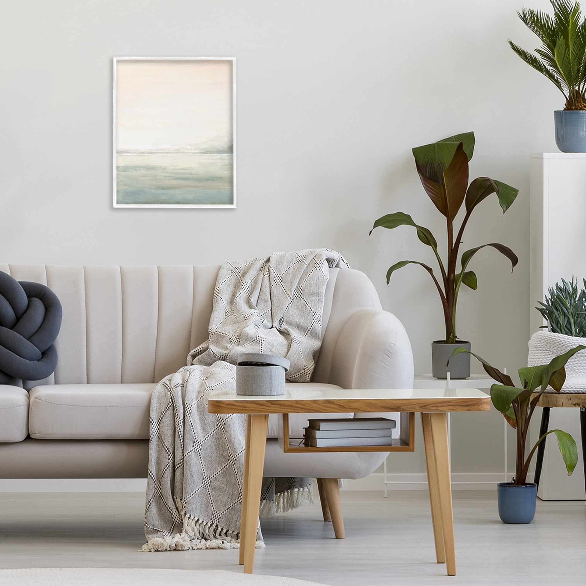 Stupell Industries Light Fog Atmosphere White Framed Giclee Art, design by Patricia Pinto