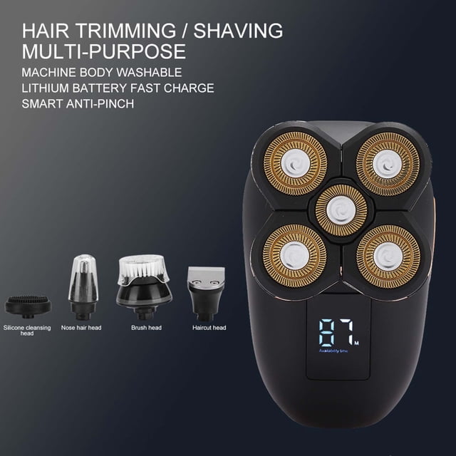 6-Level Waterproof Hair Clipper, Shaver, Durable Safe for Trim Hair Wash Face Barbershop Trim Beard