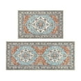 thumbnail image 3 of Findosom 2pcs Kitchen Rugs, Washable Boho Farmhouse Kitchen Mats for Floor, Non Slip Thick Indoor Kitchen Floor Mat Carpet Runner Rugs for Entryway Hallway Laundry Home Decor 20"x32"+20"x47" Orange, 3 of 7