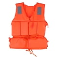 thumbnail image 2 of Ayuda Chaleco Life Boating Boath Beach Outdoor Survival Aid Chaqueta De Seguridad Con Silbato Para Adultos Naranja, 2 of 7