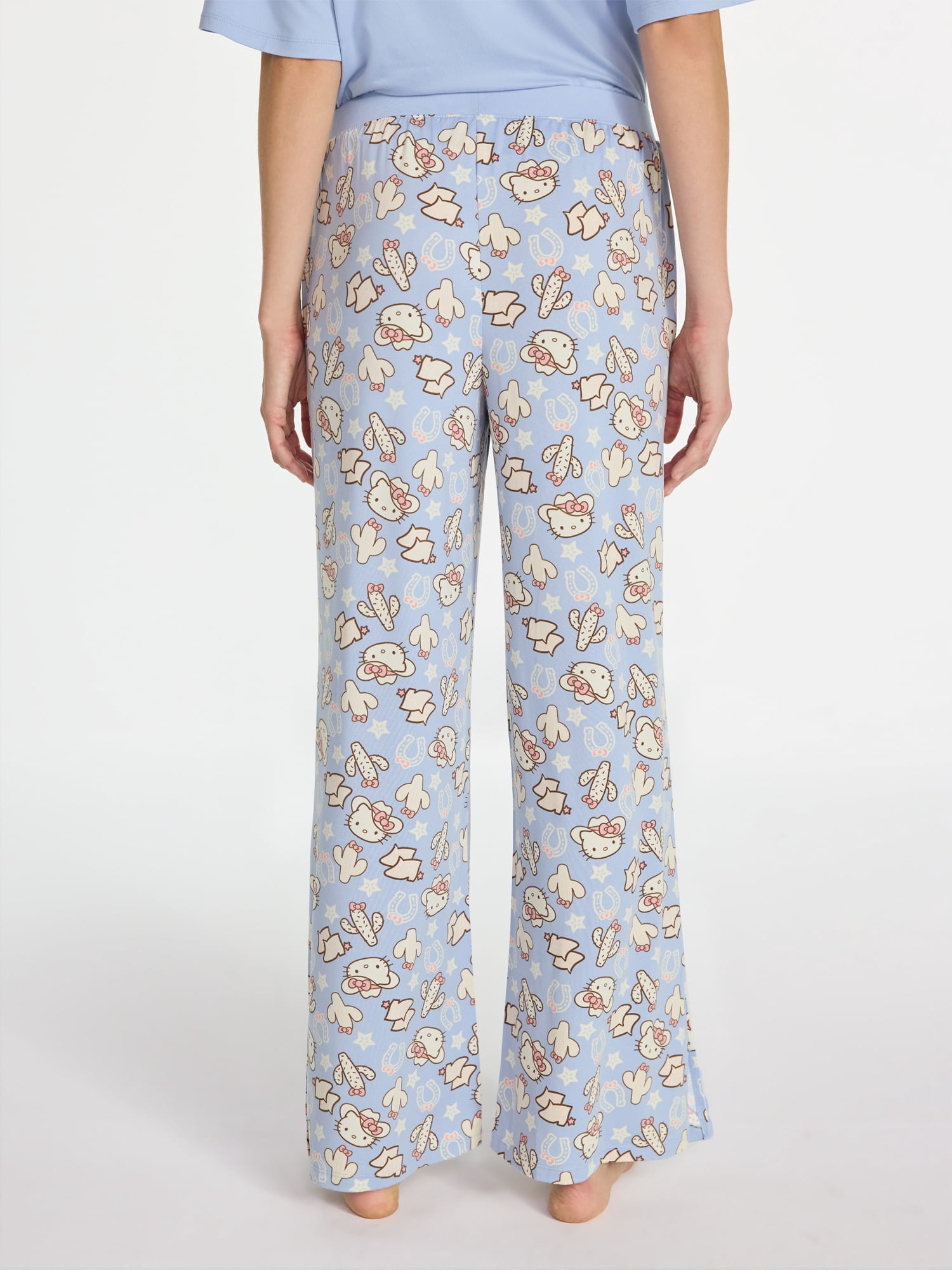 Hello Kitty Women's and Women’s Plus Western Print Sleep Pants, Sizes XS-3X