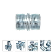 CTIRCHIU 4pcs Metal Rack Connectors 25.4mm Diameter for Thick Wire Shelf Shelving Unit Double Head Shelf Support Nut Replacement