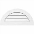 thumbnail image 3 of Ekena Millwork GVPHR26X1301SF Support Demi-Rond en Surface PVC avec Évent, Blanc Apparu d'Usine, 3 of 4