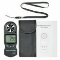 thumbnail image 7 of 8 In 1 Handheld Digital Anemometer Wind Speed/Temperature/Humidity/Wind Chill/Heat Index/Dew Point/Barometric Pressure/Altitude Meter With LCD Backlight Black Measuring ruler, 7 of 7