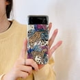thumbnail image 1 of Case for Galaxy Z Flip 3 5G, Cartoon Pattern Printed Slim Hard Back Case Cover Anti Scratch Shockproof Support Wireless Charging, Conque for Samsung Galaxy Z Flip 3 5G 2021, 1 of 4