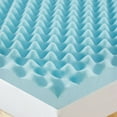 thumbnail image 6 of BMMB 2"Egg-Shaped Gel Memory Mattress Topper - Full Size, CertiPUR-US Certified, Blue, 6 of 6