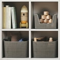 thumbnail image 5 of Curver Jute Extra Large Gray Plastic Decorative Storage Basket, 17 in x 13 in x 11.5 in, 5 of 8