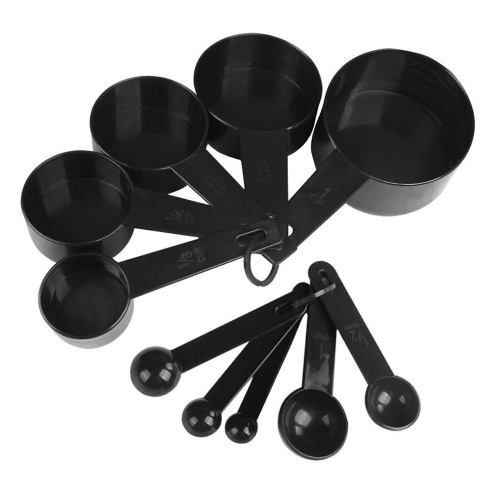 10Pcs/Set Kitchen Baking Bakery Cakes Cooking Plastic Measuring Cups & Spoons 10Pcs/Set Kitchen Baking Bakery Cakes Cooking Plastic Measuring Cups & Spoons