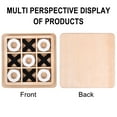thumbnail image 4 of Bzdzmqm under $5 Tic Tac Toe, Tic Tac Toe Board Game, Wooden Educational Strategy Game, Family InteractiveToy, Travel Portable Game,ChildrenLearning Entertainment, 4 of 8