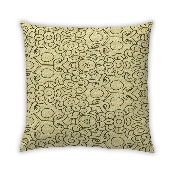 Ahgly Company Outdoor Square Contemporary Throw Pillow, 18 inch by 18 inch