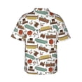 thumbnail image 3 of Daiia Art Of Living Hawaiian Shirt for Men Gentle Cotton Regular Short Sleeve Casual-X-Large, 3 of 9