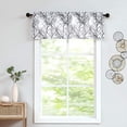thumbnail image 2 of Decoultimatex Black Valance Curtains for Windows Print Tree Branch Semi-Sheer Valance，1 Panel 50"W x 15"L, 2 of 5