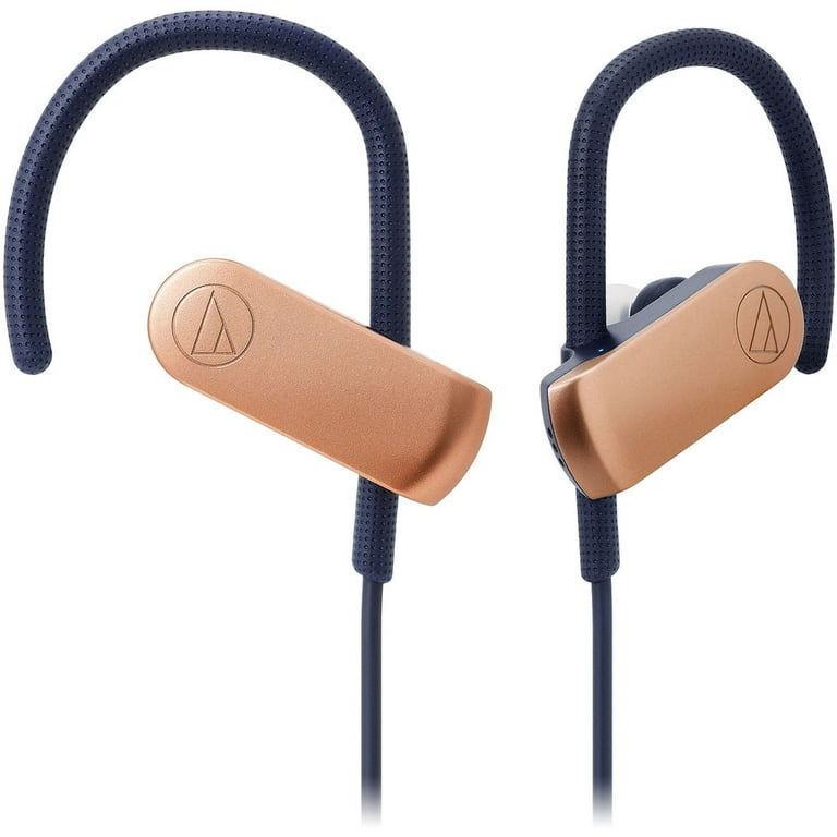 Audio Technica SonicSport Wireless Bluetooth In ear Headphones 2 Pack Black Rose Gold