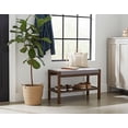 thumbnail image 7 of Fairway Avenue Home Bamboo Padded Bench with Slatted Shelf - Brushed Brown, 7 of 7