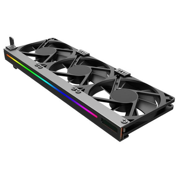 EXHUMKY Back to School Graphics Card Cooling Fan Cooler for GPU, ABS Black, 1 Set, Efficient Heat Dissipation