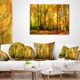 thumbnail image 4 of Designart Gorgeous Autumn of Sunny Forest - Landscape Photography Throw Pillow - 16x16, 4 of 5