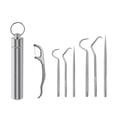 thumbnail image 1 of Flossing Metal Toothpicks Set Reusable Toothpicks Portable Toothpick Floss Teeth Cleaner Oral Care Cleaning Tools,A, 1 of 5