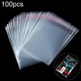 thumbnail image 2 of 100Pcs Transparent Self Adhesive Sealed Plastic Bags Jewelry Gift Package Pouch, 2 of 9