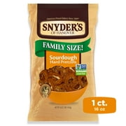 Snyder's of Hanover Pretzels, Sourdough Hard Pretzels, Family Size 16 oz Bag