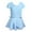 Blue, variant on Gyratedream Girls Ballet Leotards Short Sleeve Leotard with Skirt Dance Dress Kids Gymnastic Ballerina Outfit Dress