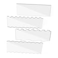 thumbnail image 6 of FNNMNNR 4 Pieces Large Clear Acrylic Cake Scraper Set Cakes Smoother Scraper Cake Stripes Edge Contour Comb for DIY Icing Frosting Buttercream Cream Decorating Kitchen Baking Tool, 6 of 7