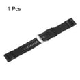 thumbnail image 3 of Uxcell Nylon Watch Band 18mm Quick Release Canvas Watch Strap with Silver Stainless Steel Buckle for Men Women, Black, 3 of 6