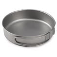 thumbnail image 2 of Lixada 2pcs Camping Cookware Set Titanium Pot Pan Cooking Set with Foldable Handles Mesh Carry Bag, 2 of 7