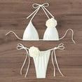 thumbnail image 5 of Glisme White Bikini Sets For Women Flower Swimsuit Bikini Suit Fashion Swimwear Swimwear For Beach Party, 5 of 5