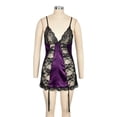 thumbnail image 5 of Keeccty Women Sexy Lace Trim Babydoll Lingerie Sheer Nightdress Chemise, 5 of 5