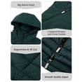 thumbnail image 2 of Giolshon Women's Reversible Puffer Jacket Long Hooded Quilted Padded Bubble Coat Winter Warm Lightweight Outerwear, 2 of 4