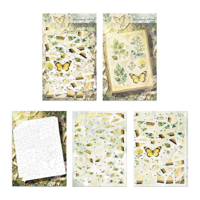 Multi-theme 3d Sticker Scene Educational Toys Coloring House Stickers Beautiful Cute Creativity Sticker Puzzle Indoor