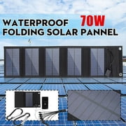 Foldable Solar Panel, Waterproof Lightweight Monocrystalline Silicon Outdoor Charger for Stable Performance