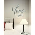 thumbnail image 6 of I Love You Bedroom Vinyl Lettering Quotes Wall Decals Sticker Wedding, 23x23-inch, Storm, 6 of 6