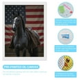thumbnail image 3 of Diamond Art Kit for Adults, Rider Horse USA Flag Diamond Painting for Adults Beginners, 5D DIY Diamond Art Painting Kits, Colorful Diamond Painting Craft for Home Decor 12x16, 3 of 7