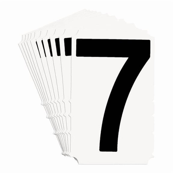 Brady Numbers and Letters Labels, PK 10 5100P-7