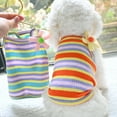 thumbnail image 2 of Pet Shirts Round Neck Pet Clothing Breathable Polyester Soft Texture Flower Decoration Pet Apparel Home Supplies, 2 of 8